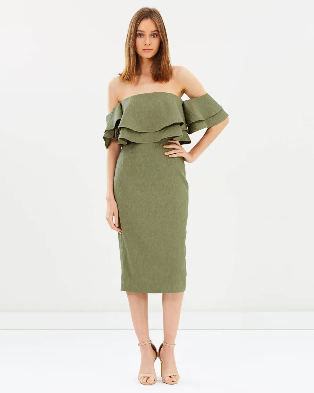 Keepsake the Label Two Fold Dress Green Size 8 for rent on The Volte - main image
