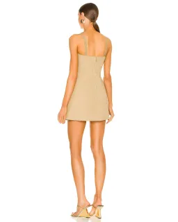 Dion Lee Laced Bonded Mini Dress in Sahara Size AU 6 for rent on The Volte - image 3