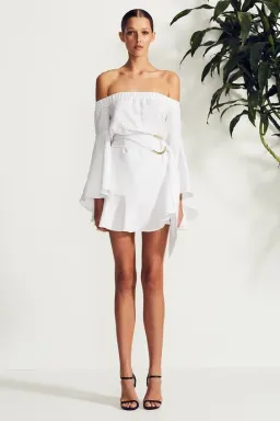 Shona Joy Palma Mini Dress White Size 8 for rent on The Volte - image 1