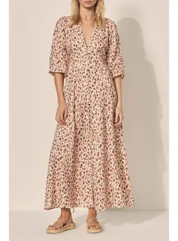 Kivari Nadia Maxi Dress Leopard Size AU 8 for rent on The Volte - image 2