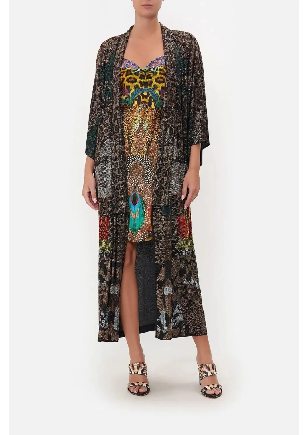 Camilla Kimono Coat Surrealist Xanadu Size 12/M for rent on The Volte - main image