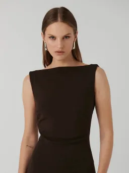 Effie Kats Verona Gown Coffee Size XS / AU 6-8 for rent on The Volte - image 2