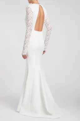 Rebecca Vallance Harper Gown Ivory Size AU 8  for rent on The Volte - image 3