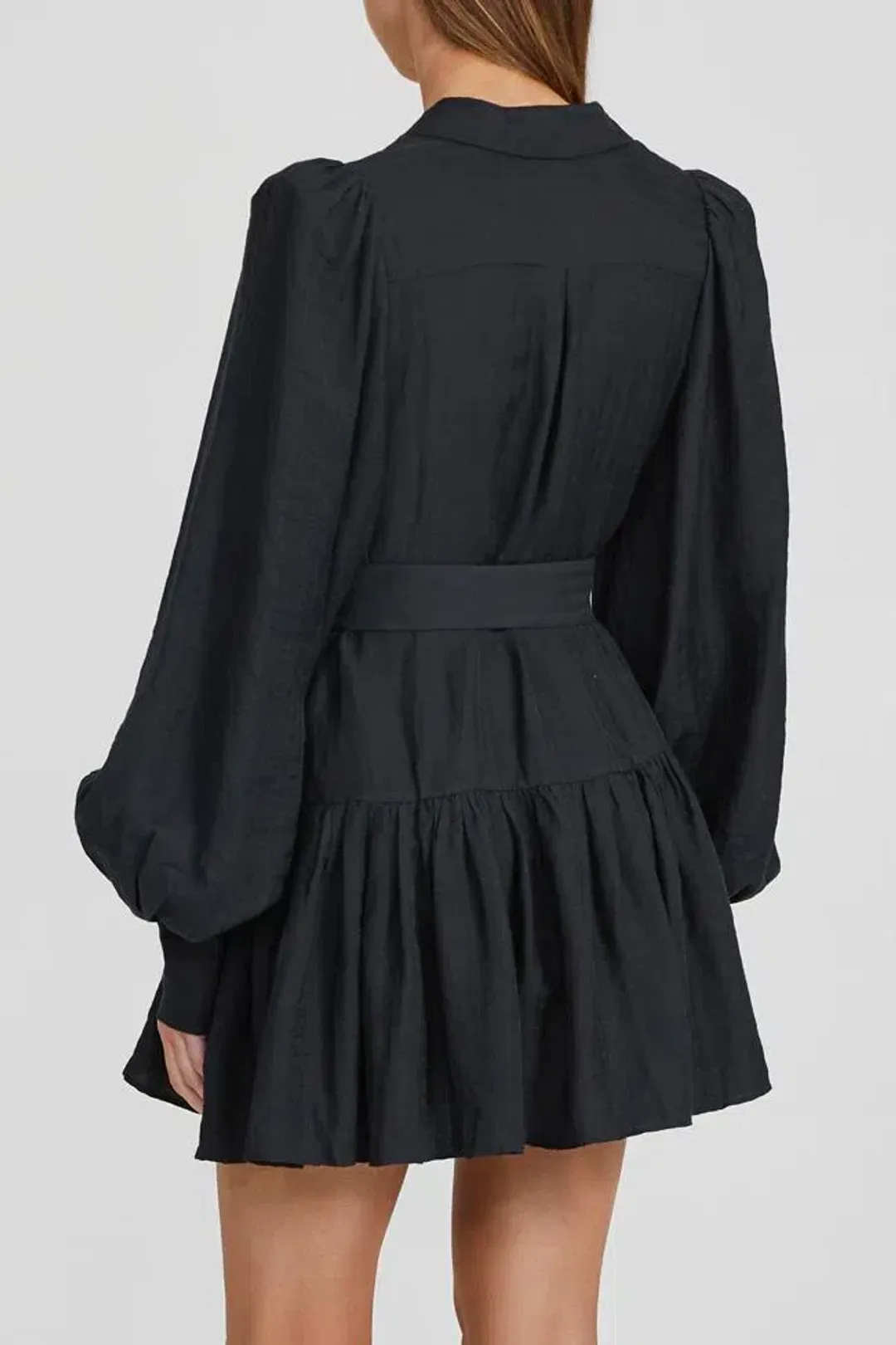 Acler Sherwood Mini Dress Black Size 10 for rent on The Volte - main image