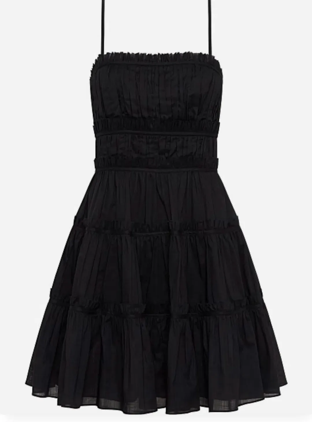 Aje Breathless Mini Dress Black Size 14 for rent on The Volte - main image