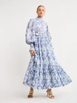 Palm Noosa Royal Flush Dress In Jungle Blue Size 12  for rent on The Volte - image 1