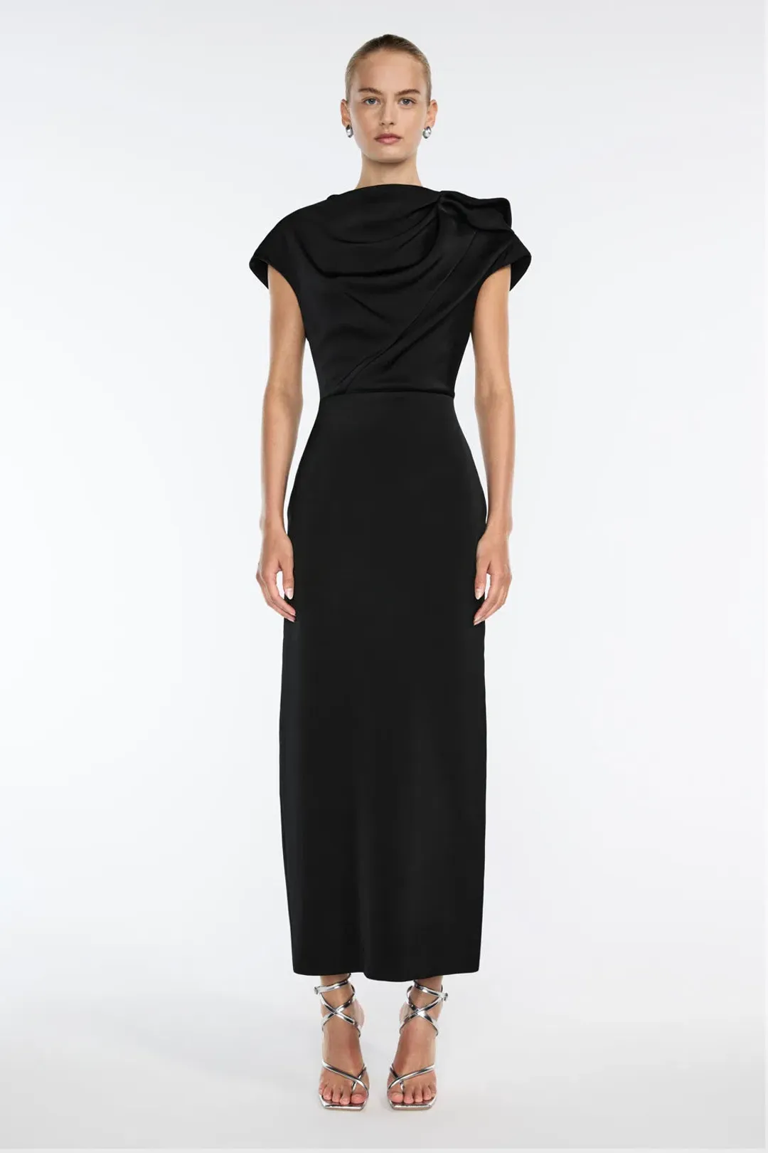 Manning Cartell Grand Illusion Maxi Gown Black Size 16 for rent on The Volte - main image