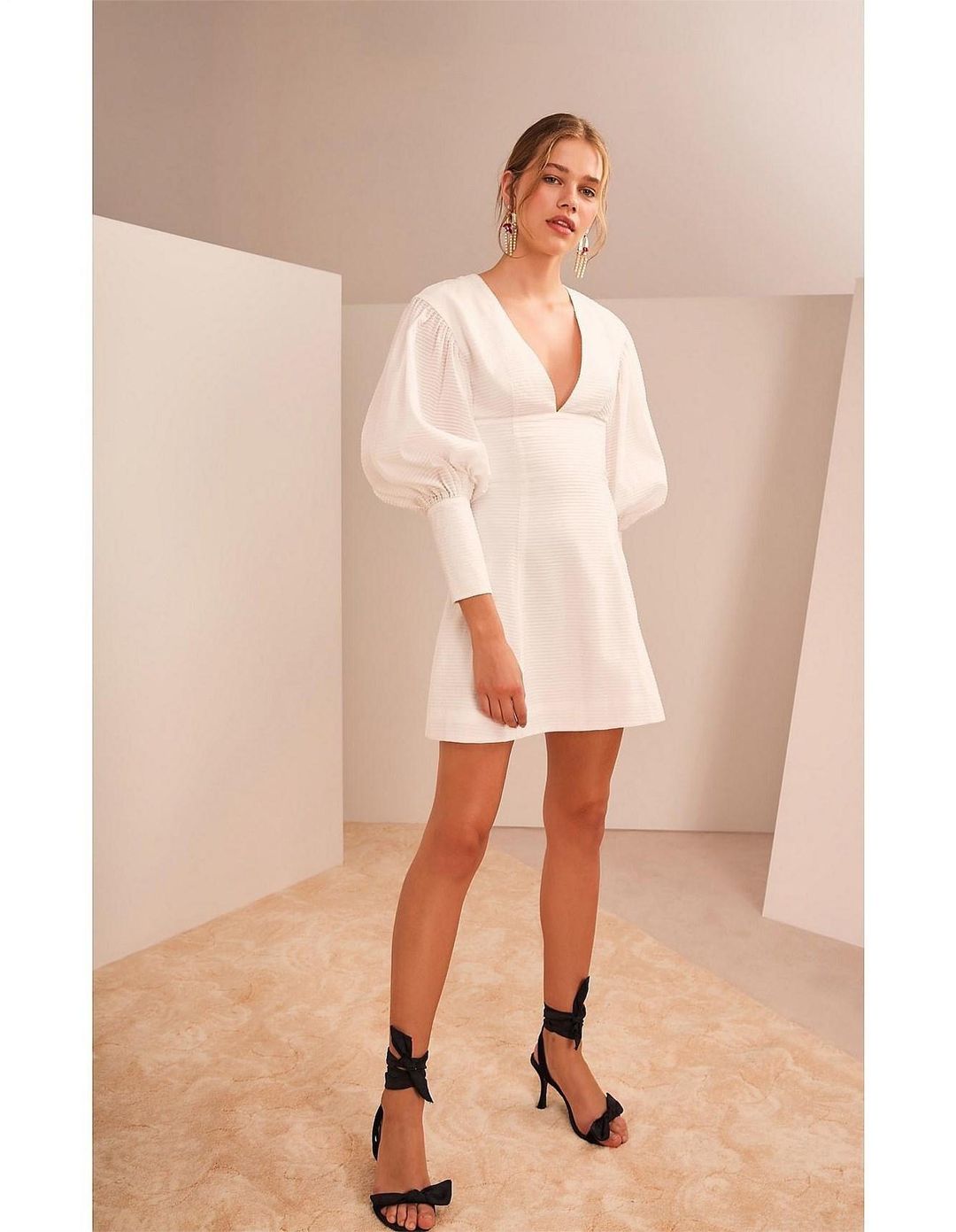 KEEPSAKE THE LABEL Lonely Hearts Dress White Size Small  for rent on The Volte - main image