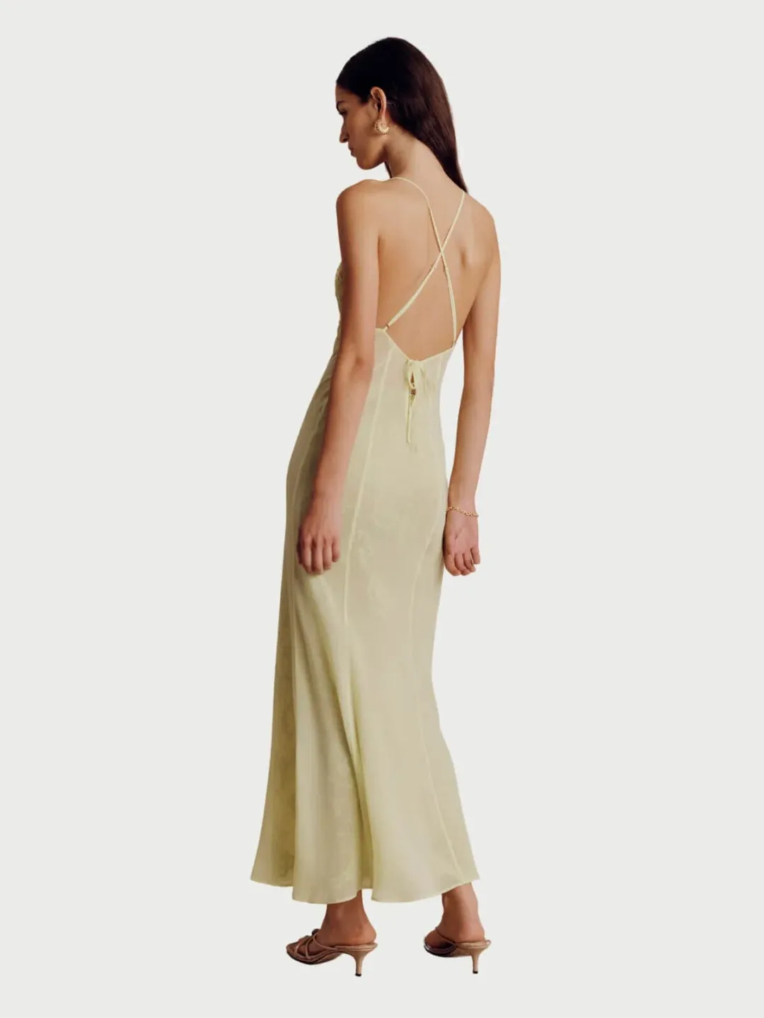 Hansen & Gretel Adriel Lace Dress Lime Green Size XS / AU 6 for rent on The Volte - main image