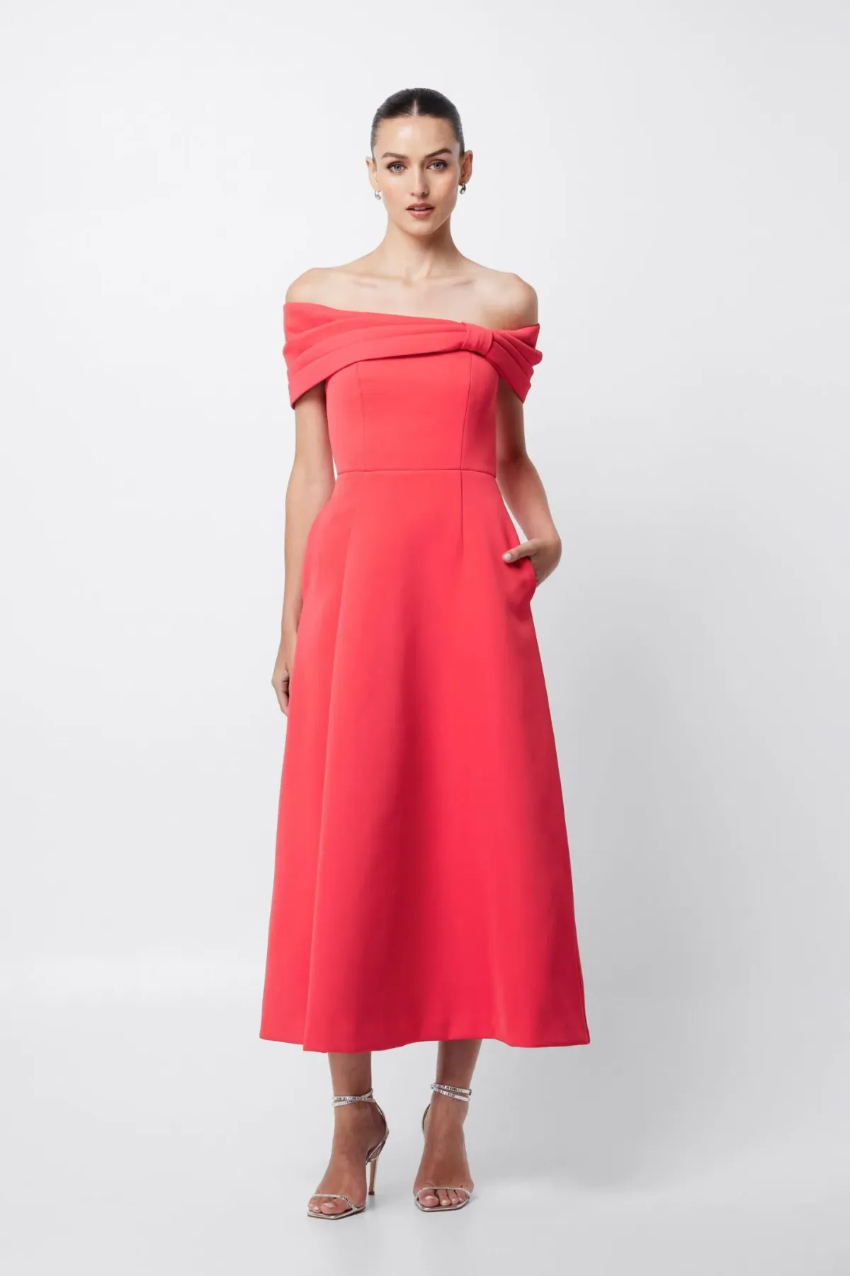 Mossman Wistful Maxi Dress in Watermelon Size 6 for rent on The Volte - main image