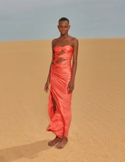 Baobab Vera Dress Coral Size 8 for rent on The Volte - image 1