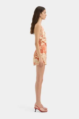 Sir the Label Como Twist Mini Dress Paradiso Print Size 8 for rent on The Volte - image 2