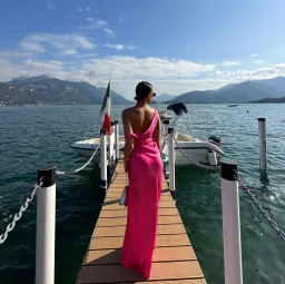 Natalie Rolt Monika Gown Neon Pink Size 1 / AU 8 for rent on The Volte - image 3