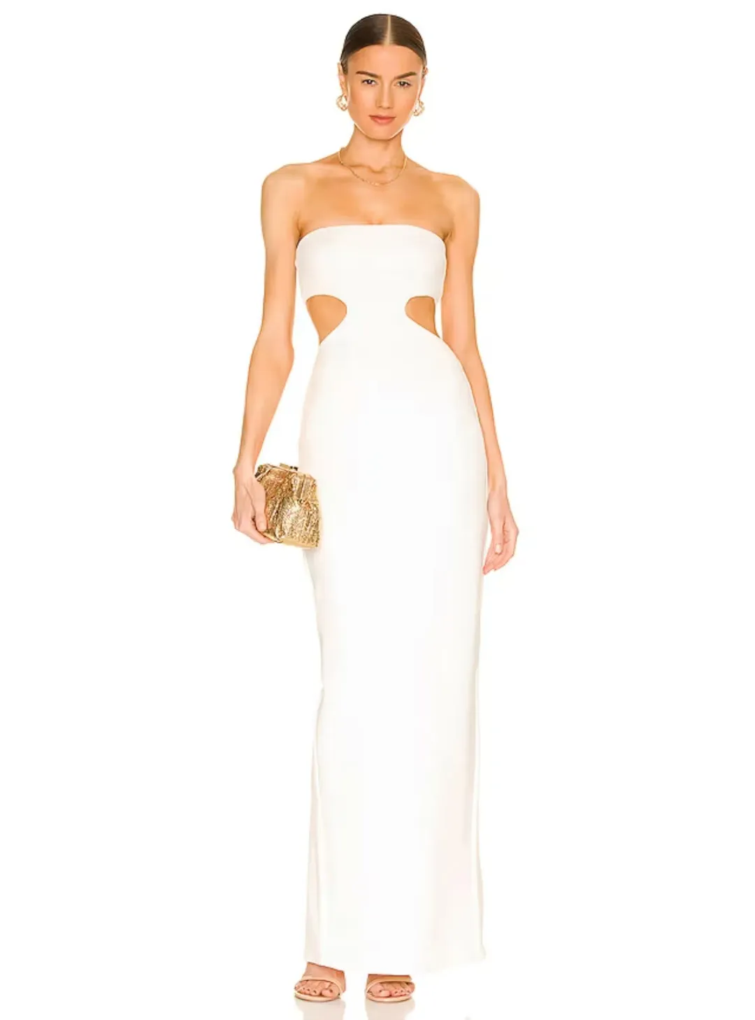 Natalie Rolt Carmen Gown White Size XS / AU 6 for rent on The Volte - main image
