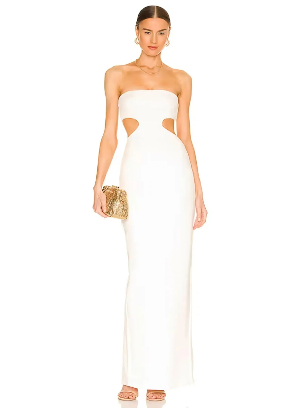 Natalie Rolt Carmen Gown White Size XS / AU 6 for rent on The Volte - main image