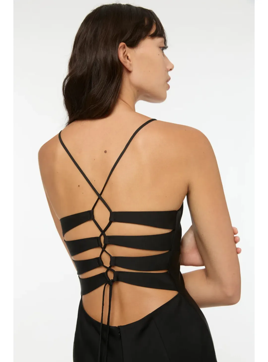 Manning Cartell Time To Shine Slip Dress in Black Size AU 4 for rent on The Volte - main image