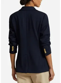 Ralph Lauren Crested Cotton Blazer Navy Size AU 6 for rent on The Volte - image 6