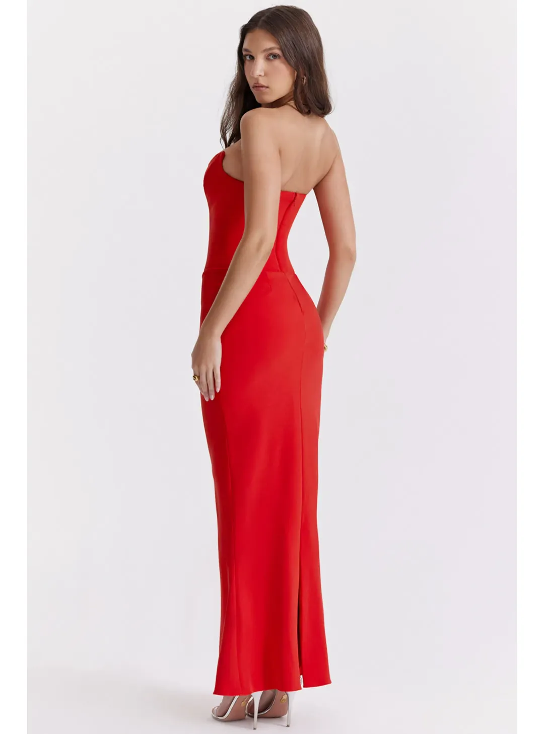 House of CB Tamara Dress in Red Size AU 8 for rent on The Volte - main image