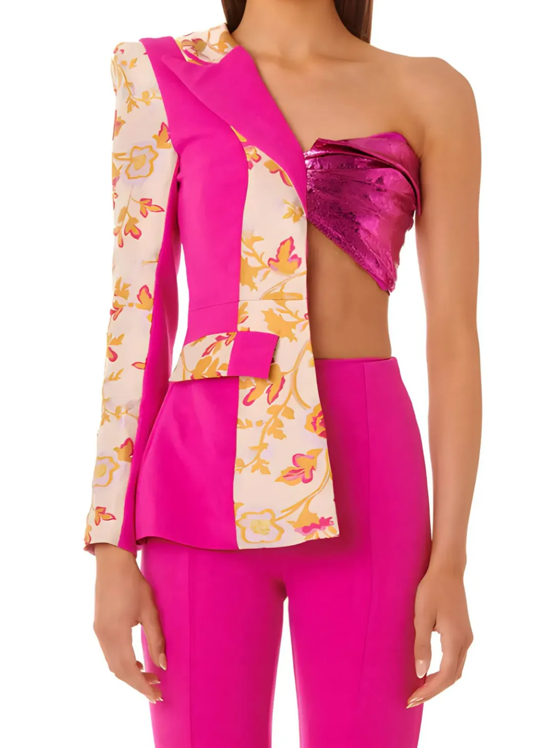 Eliya the label Nova Blazer Fuchsia Size AU 6 for rent on The Volte - main image