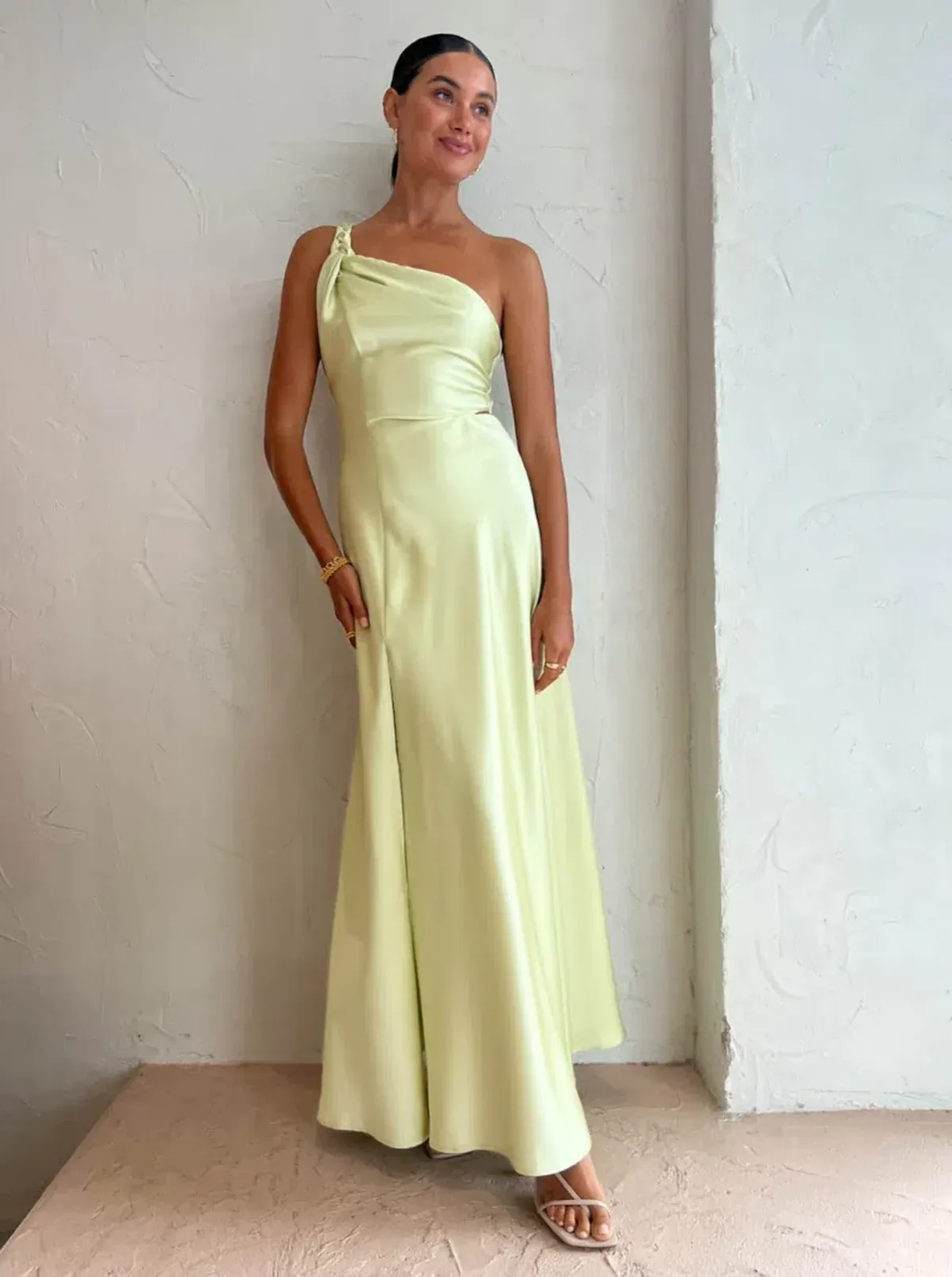 One Fell Swoop Hepburn Maxi In Limoncello Size 6 for rent on The Volte - main image