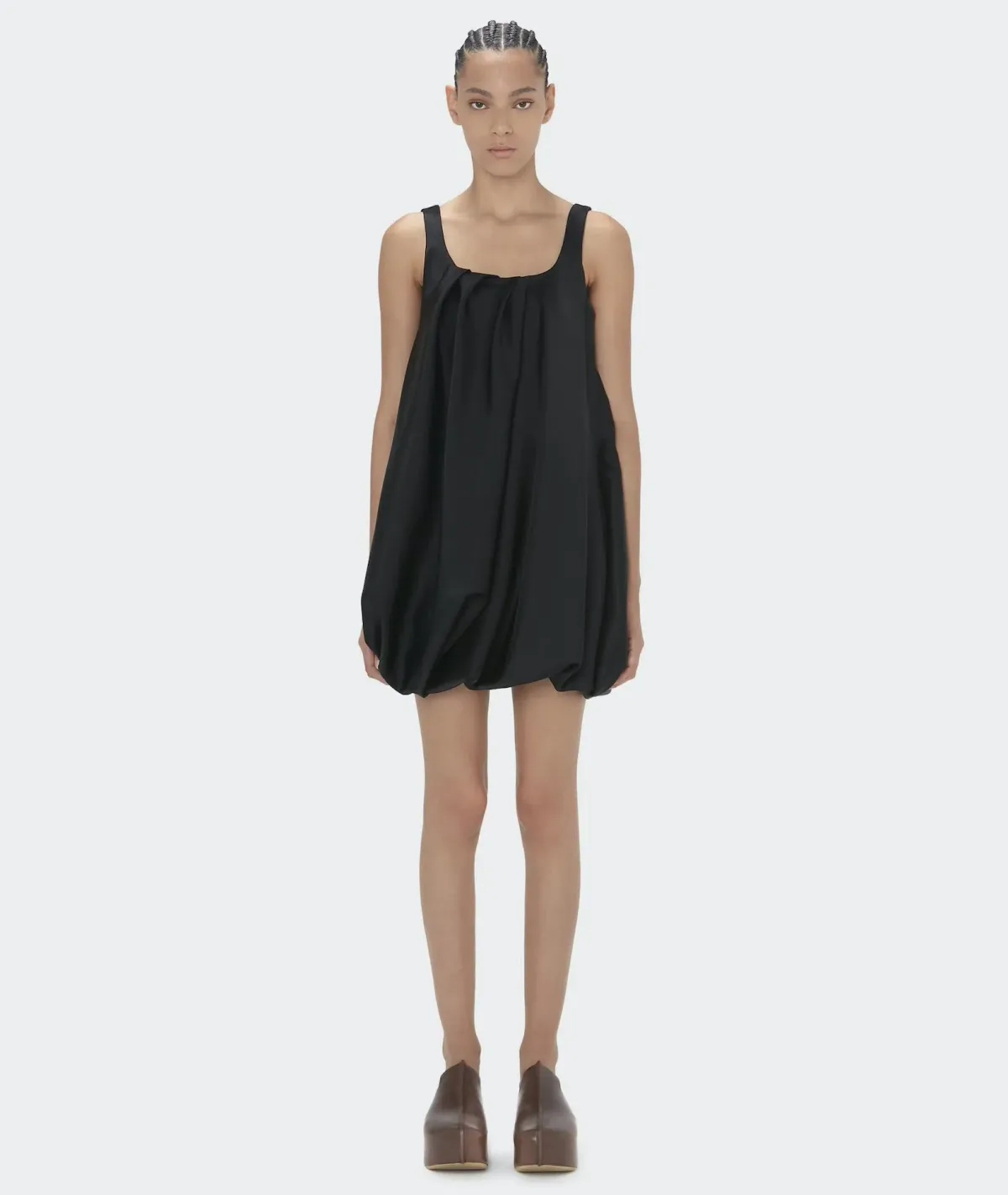 JW Anderson Twisted Mini Dress Black Size 8 for rent on The Volte - main image