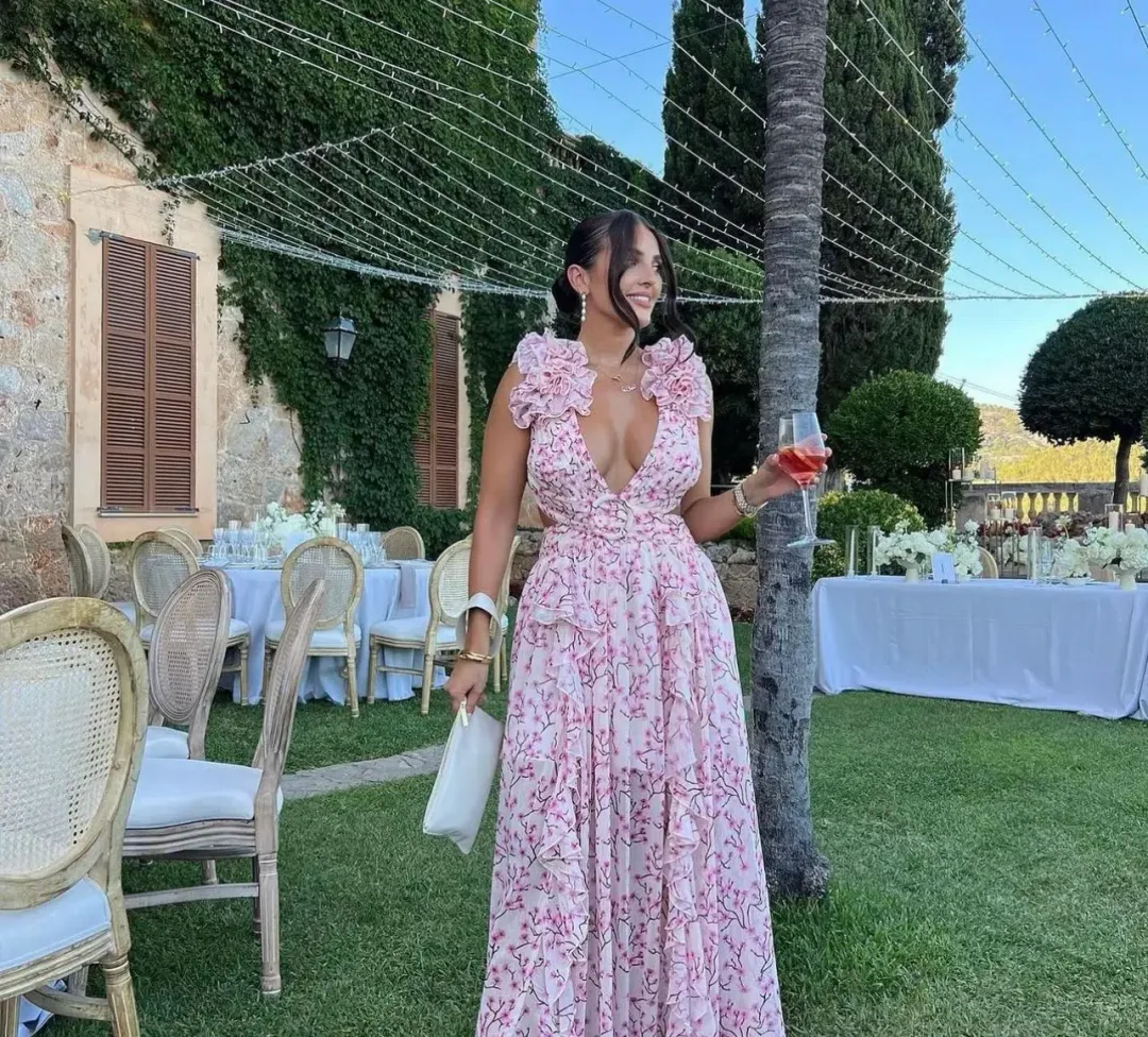 Anne Louise Pink Cassini Dress Floral Size S / AU 8 for rent on The Volte - main image