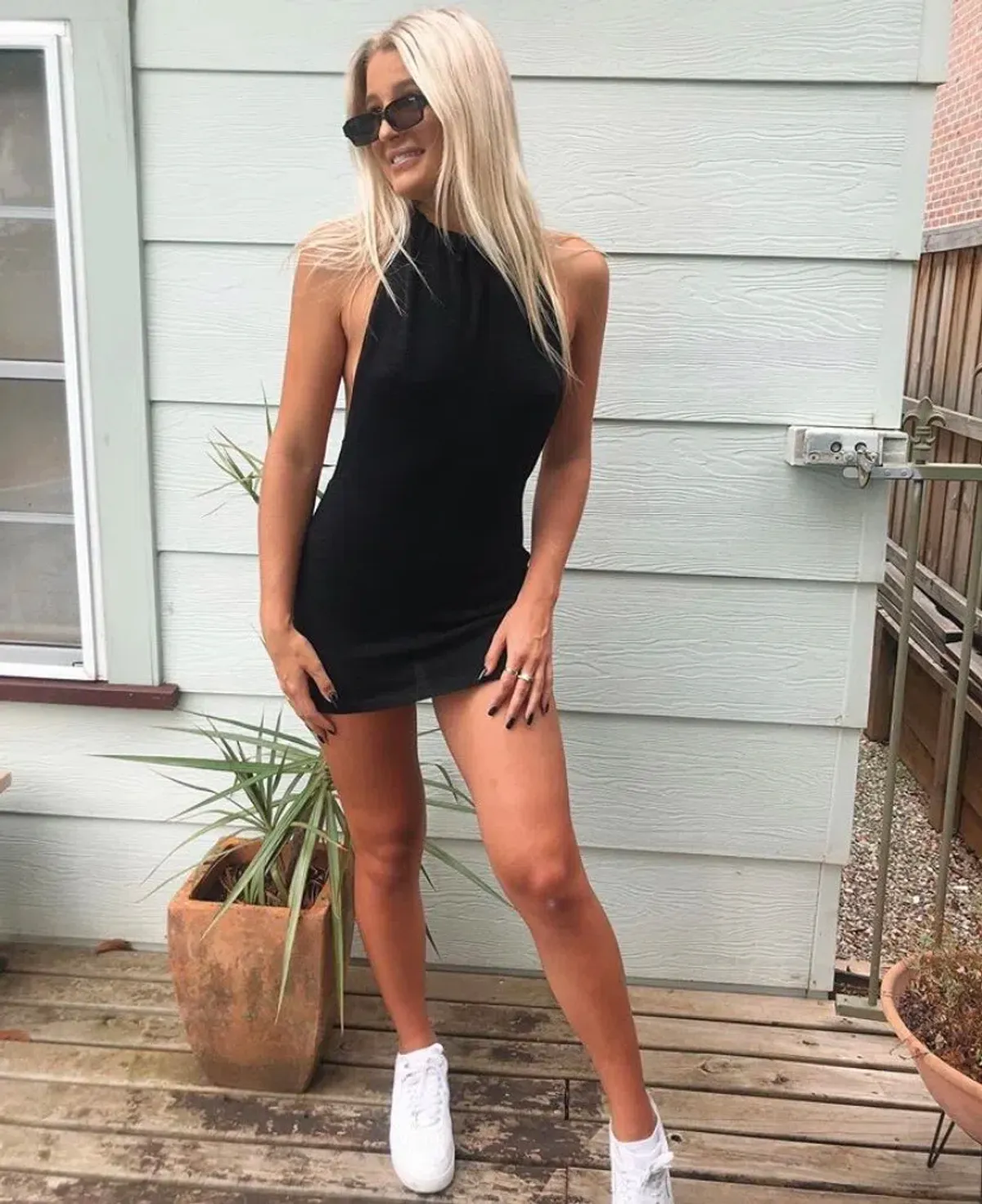 Bamba Swim Bounty Dress | Black | Size Small for rent on The Volte - main image