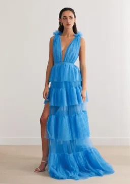 Lexi Zendaya Dress in Blue Size 6 for rent on The Volte - image 1