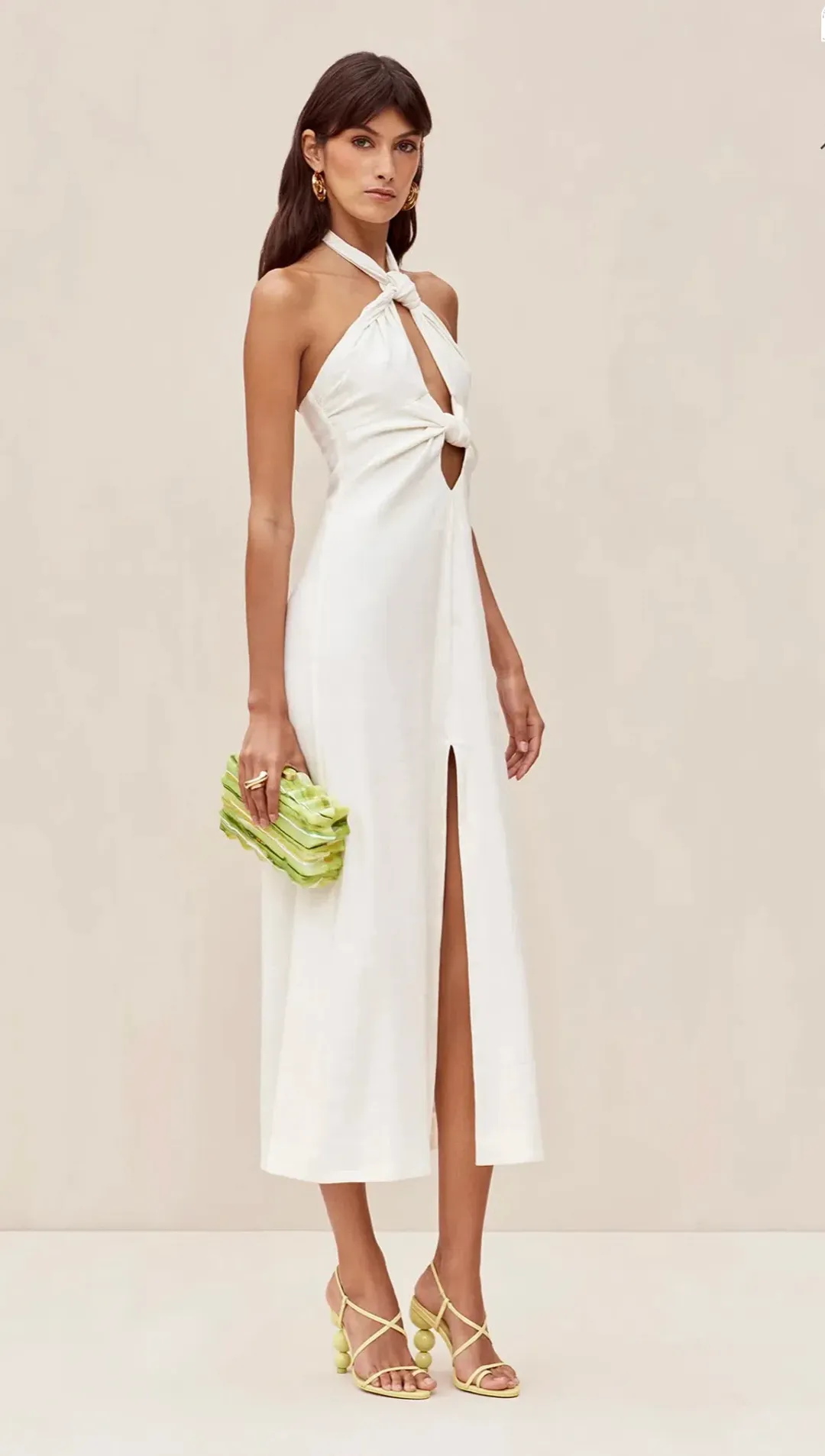 Cult Gaia Susana Dress Off White Size XS / AU 6 for rent on The Volte - main image