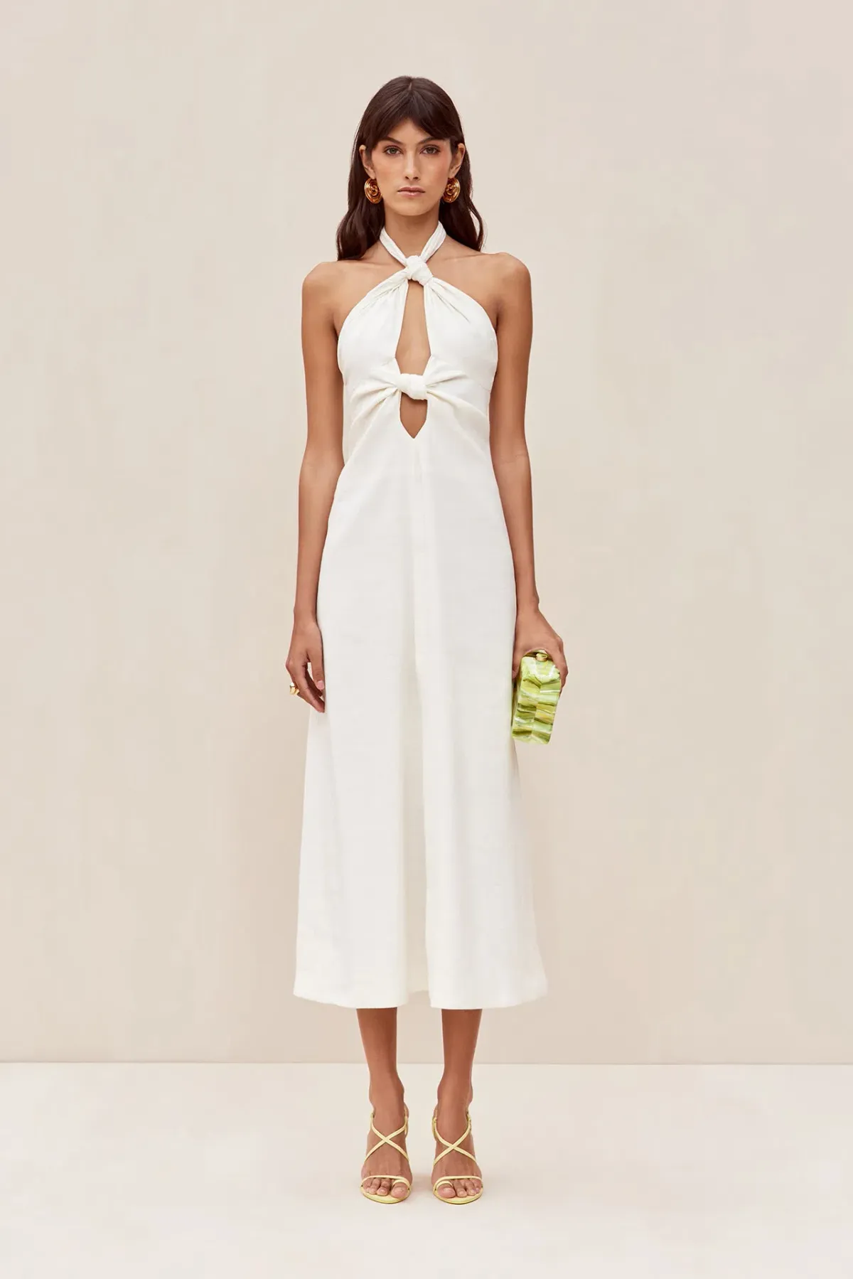 Cult Gaia Susana Dress Off White Size XS / AU 6 for rent on The Volte - main image