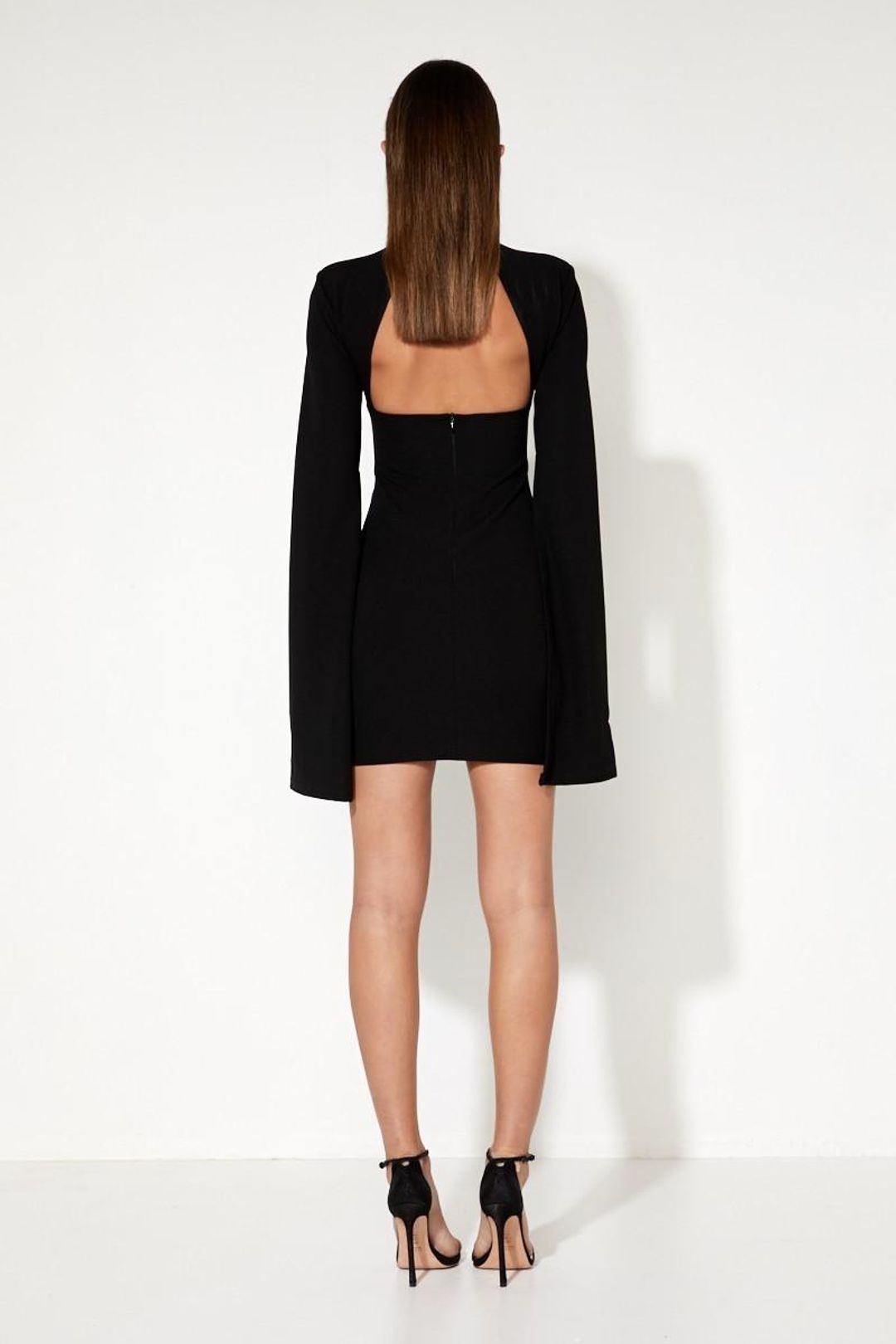 Mossman The Sense of Mystery Mini Dress Black Size 6 for rent on The Volte - main image