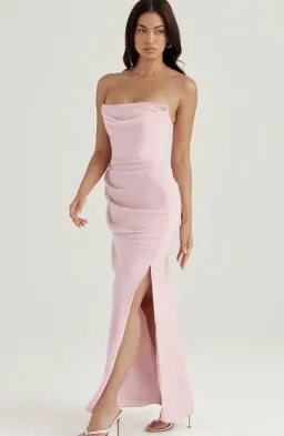 House Of CB Adrienne Strapless Gown Pink Quartz Size 10 for rent on The Volte - image 2