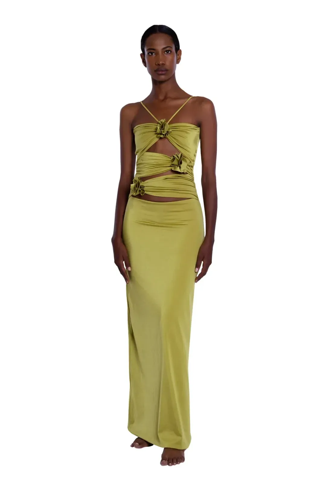 Maygel Coronel Veranera Dress Pascolo Green One Size for rent on The Volte - main image