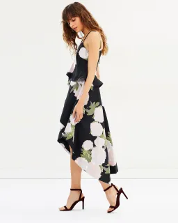 Talulah New Woman Asymmetrical Midi Dress Floral Size 12 for rent on The Volte - image 2
