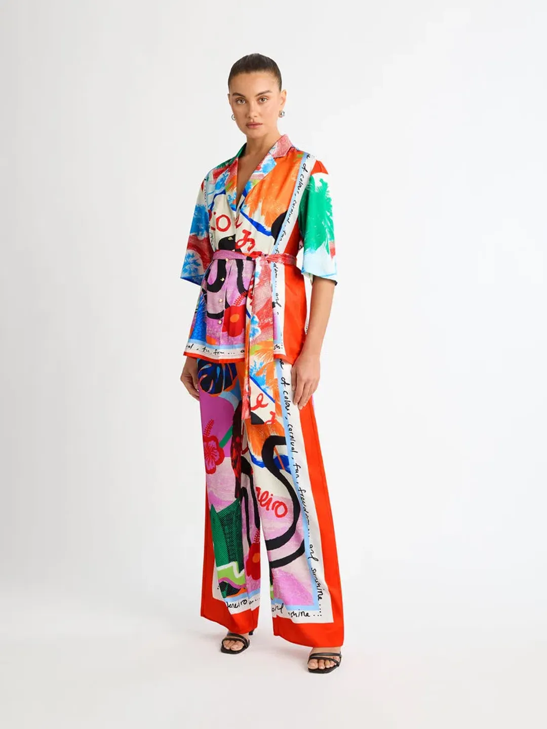 Sheike Rio Shirt and Pants Set Print Size 18 for rent on The Volte - main image