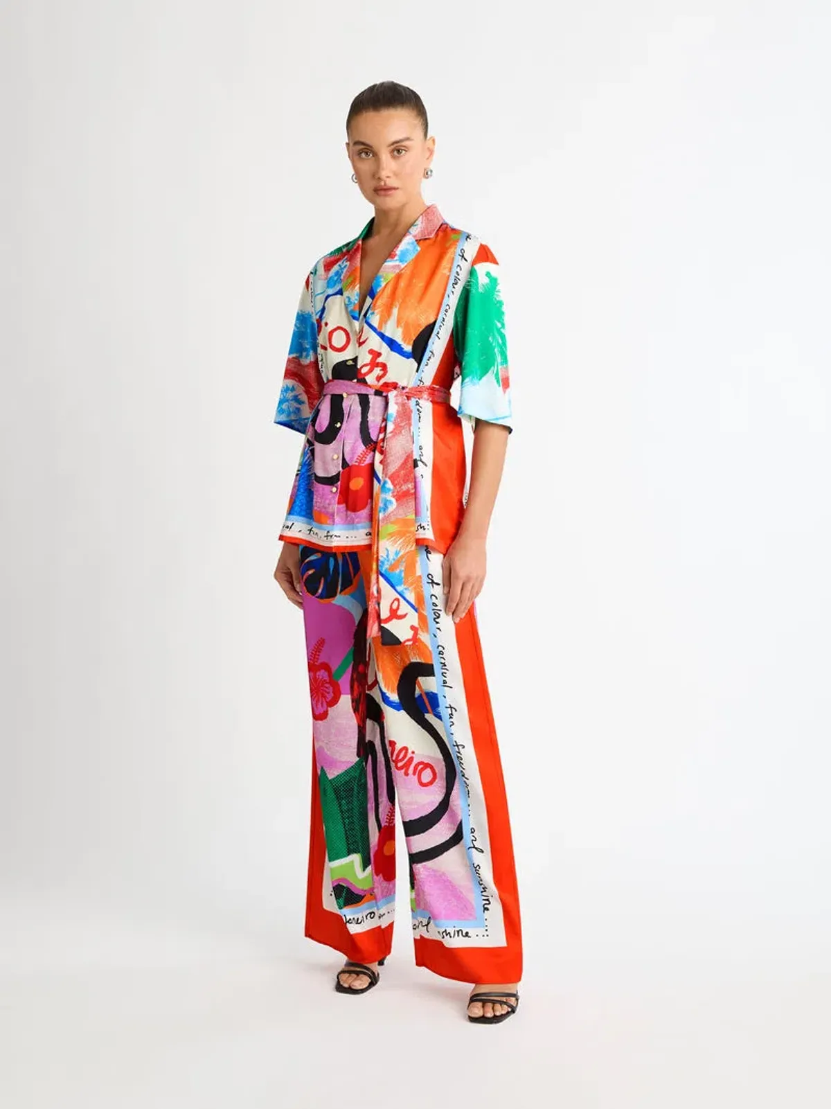 Sheike Rio Shirt and Pants Set Print Size 18 for rent on The Volte - main image