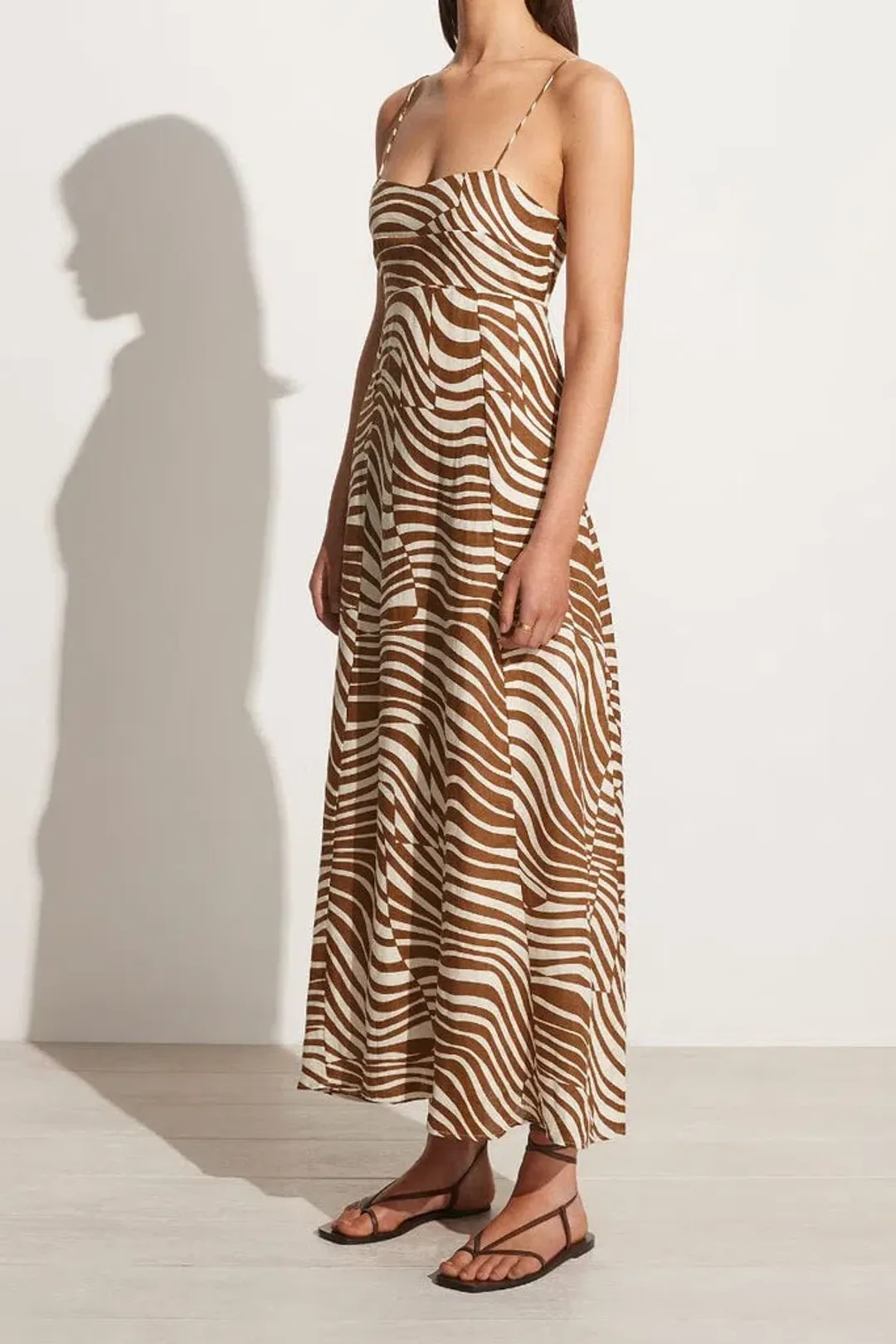 Faithfull the Brand Sorsal Midi Dress Print Size 8 for rent on The Volte - main image