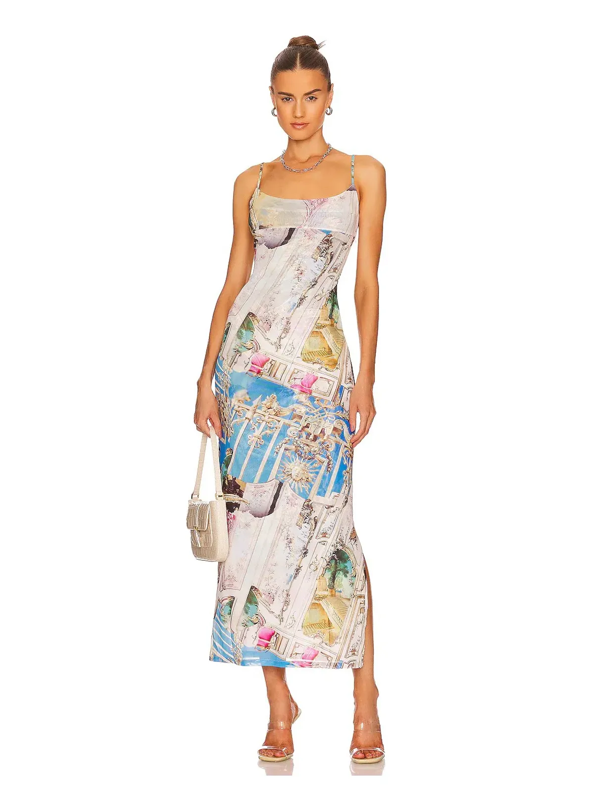 Miaou X Paloma Elsesser Thais Dress in Baroque Size S / AU 10 for rent on The Volte - main image