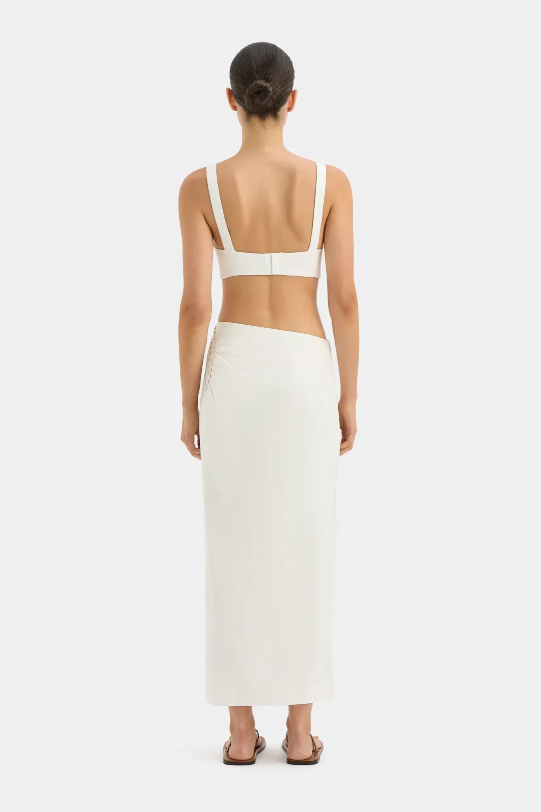 Sir The Label Atacama Bralette Size 2 & Midi Skirt Size 1 Set Natural for rent on The Volte - main image