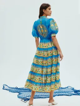 Alemais Linda Tiered Midi Dress Floral Size 12 for rent on The Volte - image 3