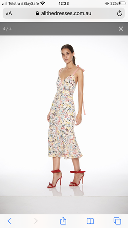 Talulah Bittersweet Flounce Midi Dress size XL for rent on The Volte - image 2