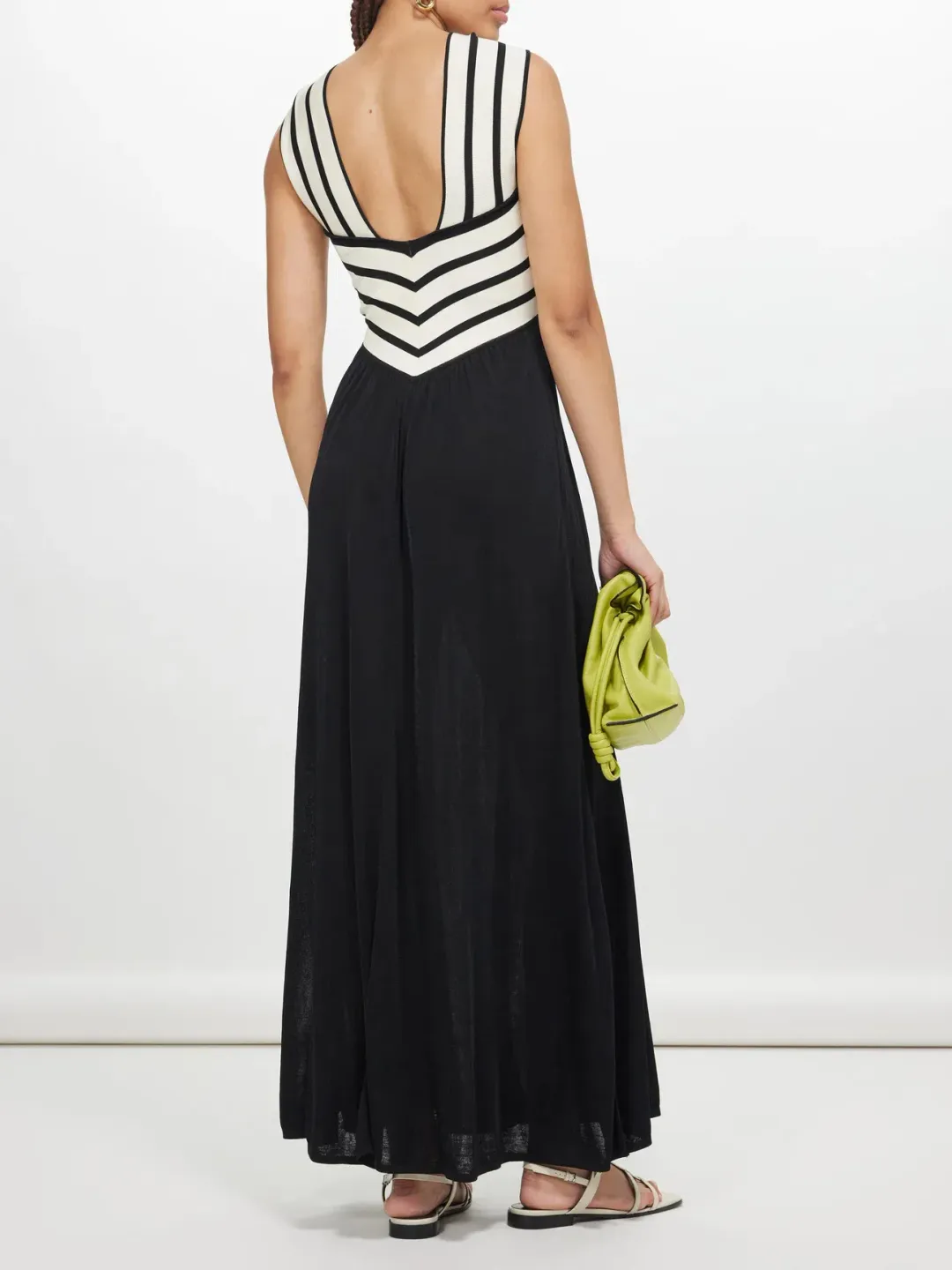 Zimmermann Natura Halter Neck Midi Dress Chevron Size 2 / AU 12  for rent on The Volte - main image
