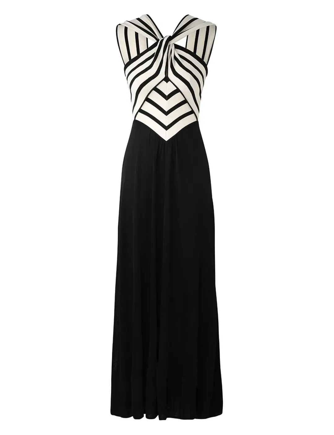 Zimmermann Natura Halter Neck Midi Dress Chevron Size 2 / AU 12  for rent on The Volte - main image