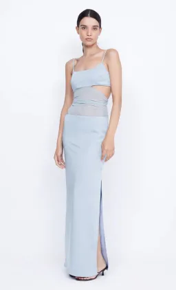 Bec & Bridge Mari Lou Asym Maxi Dress Dove Blue Size AU 6 for rent on The Volte - image 2
