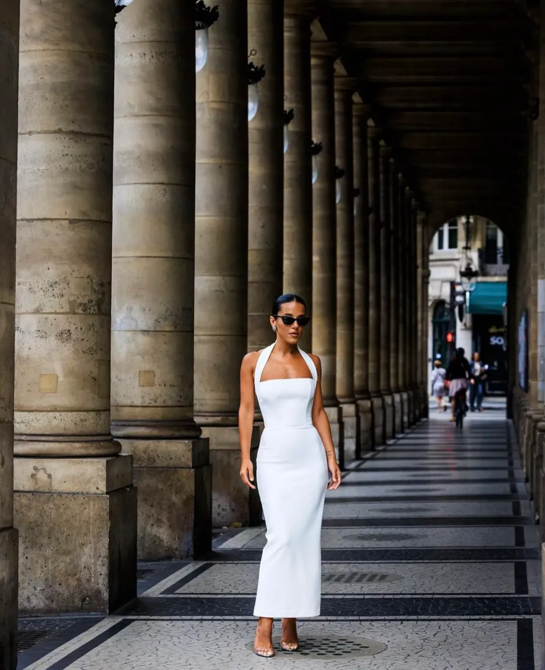 Effie Kats Meline Midi Dress in Ivory Size S / AU 8 for rent on The Volte - main image