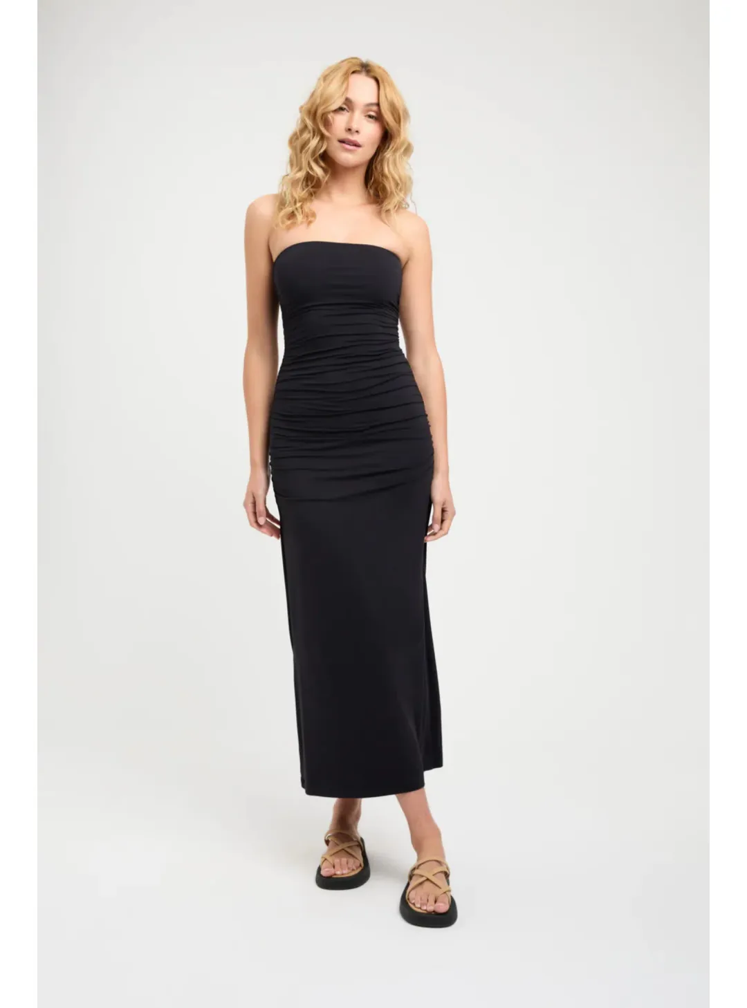 Kookai Elise Strapless Maxi Dress Black Size AU 10 for rent on The Volte - main image