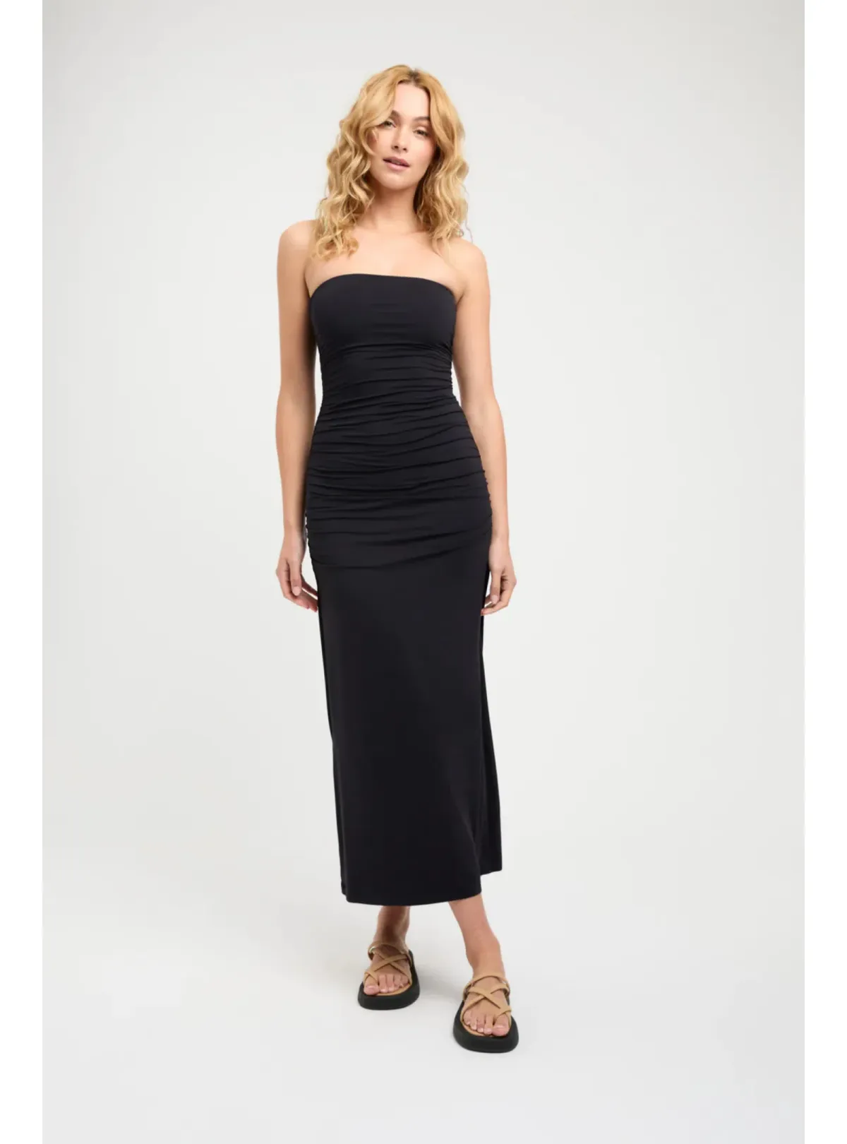 Kookai Elise Strapless Maxi Dress Black Size AU 10 for rent on The Volte - main image