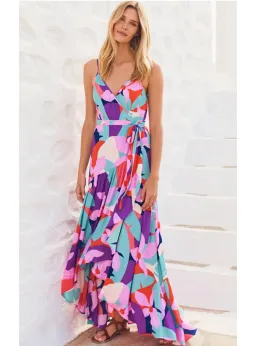Mister Zimi Eden Maxi Dress In Bali Print Size AU 12  for rent on The Volte - image 1