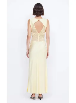 Bec & Bridge Juliette V Neck Maxi Dress Butter Yellow Size AU 8 for rent on The Volte - image 2