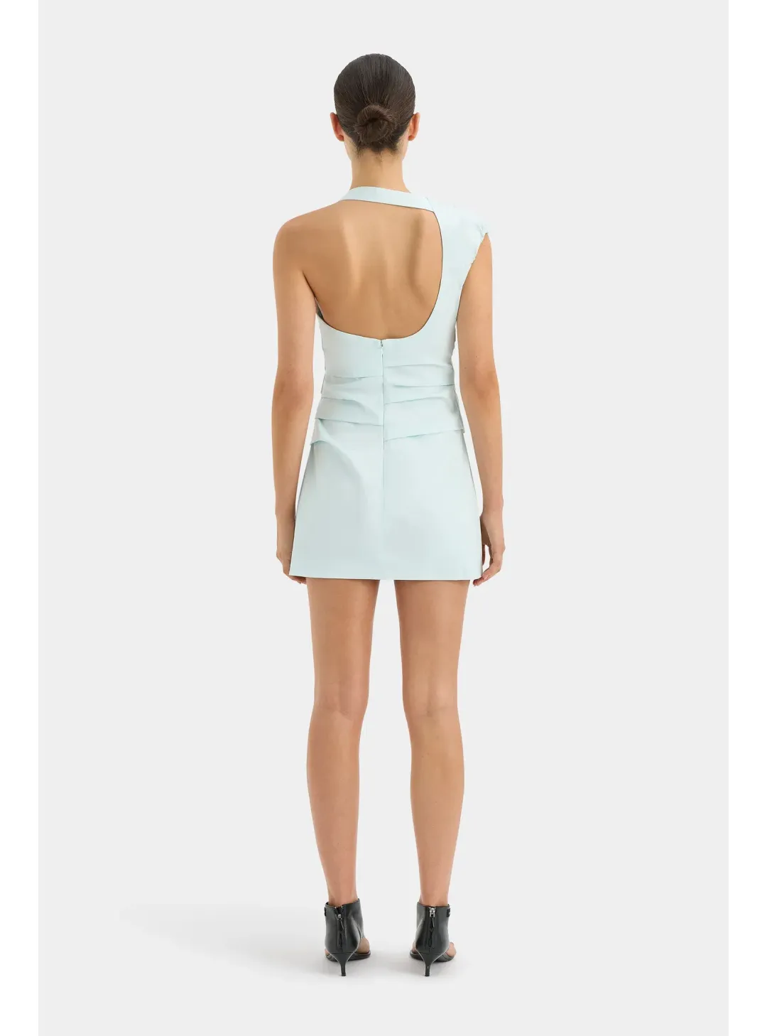 Sir The Label Azul Gathered Mini Dress Ice Blue Size 2 / AU 10 for rent on The Volte - main image